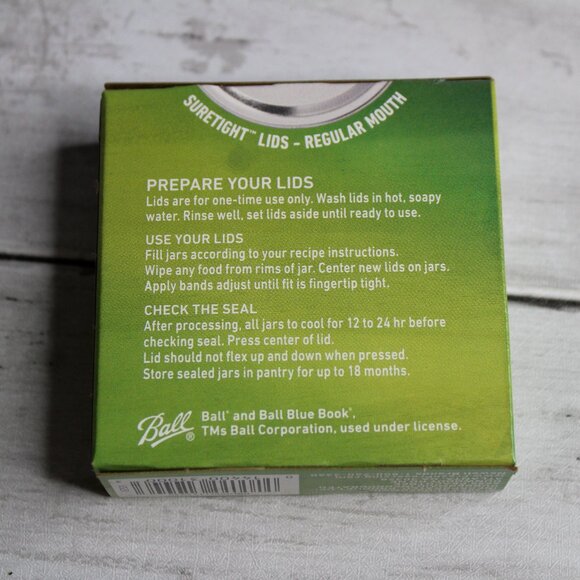 Ball Regular Mouth Mason Canning Jar Lids 1 Box 12 Count Total - Picture 3 of 4